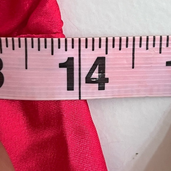 Women’s New Deadstock Victoria’s Secret Babydoll Nighty Top Satin Red Size Large - Picture 10 of 12